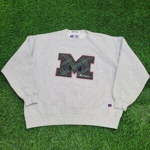 Vintage 90s Michigan Sweatshirt XL 25x25 Baggy Boxy